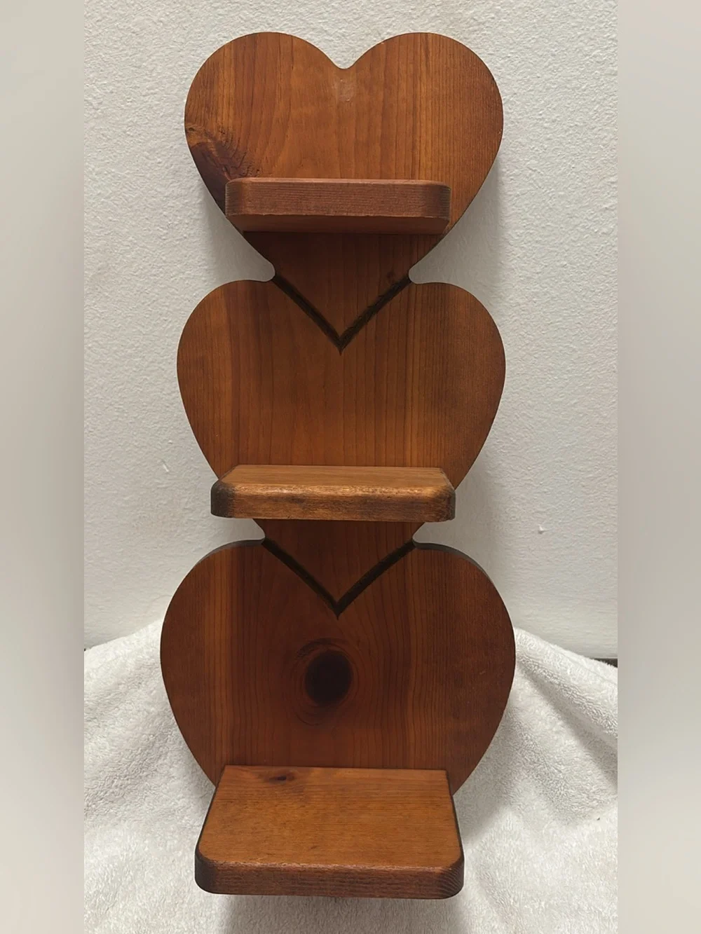 Vintage Cottage CoreWood Heart Shelves Wall Shelf - Brown